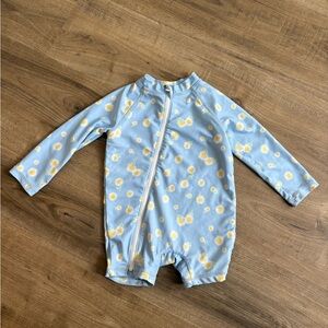 🌼3/$20 Baby Blue Daisy Rashguard Swim